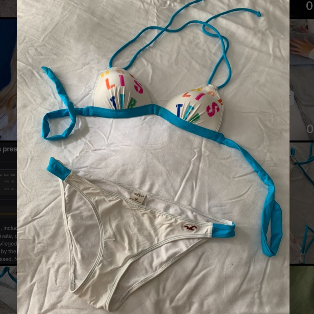 Hollister 2 piece swimsuit with push-up top
